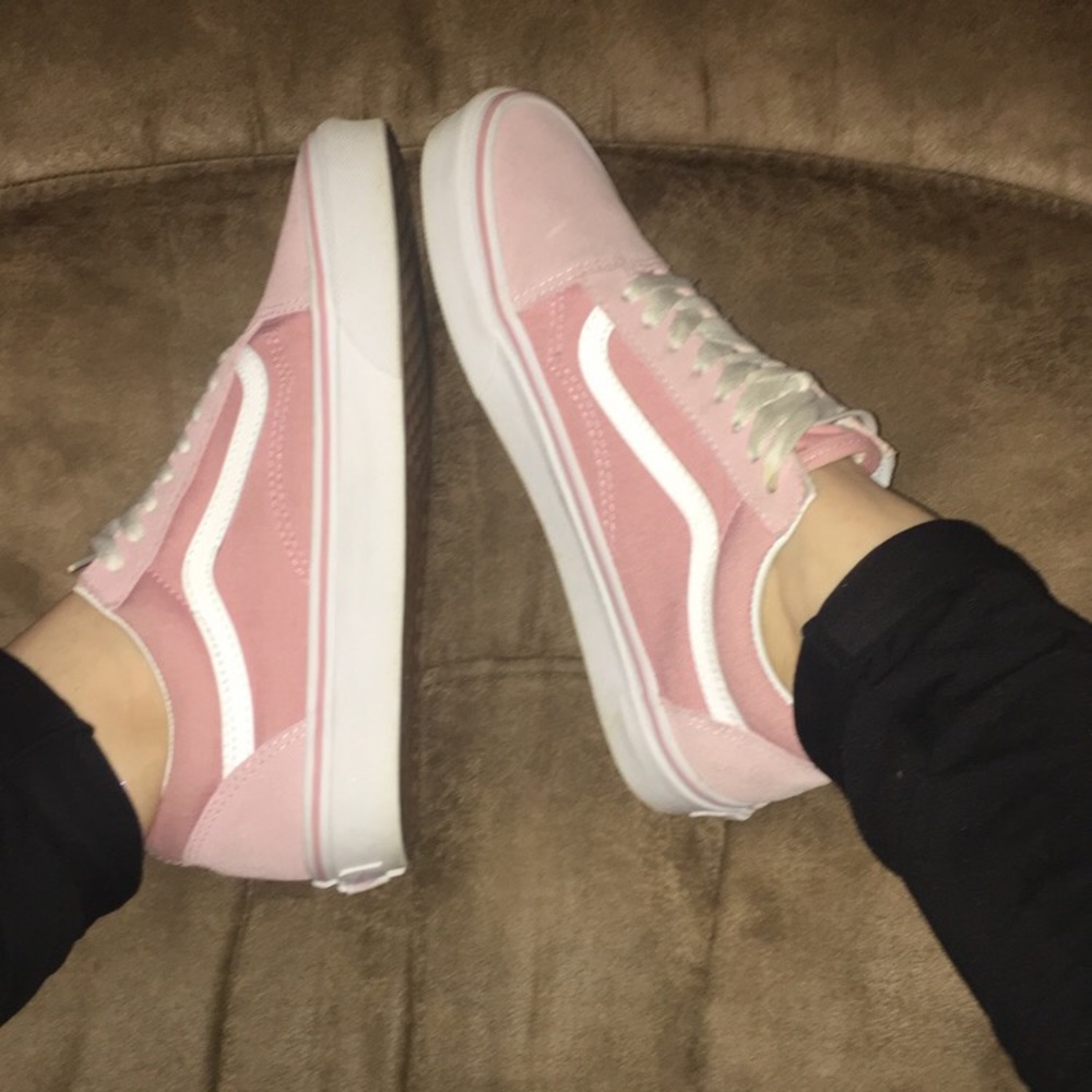 baby pink old skool vans